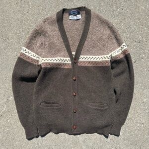 Vintage Brown Cardigan Sweater